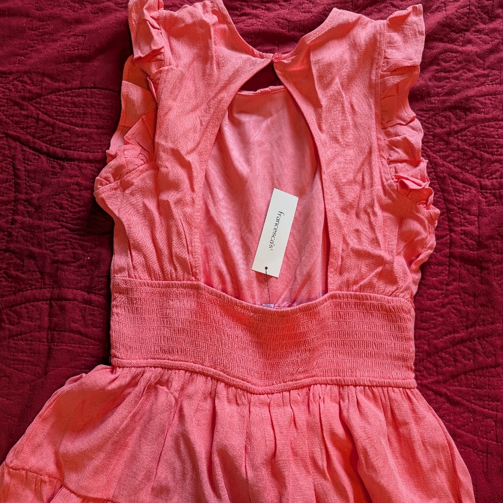 Miami Pink Ruffled Ruched Sundress - Picture 4 of 4